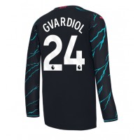 Camisa de time de futebol Manchester City Josko Gvardiol #24 Replicas 3º Equipamento 2023-24 Manga Comprida